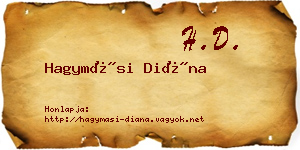 Hagymási Diána névjegykártya